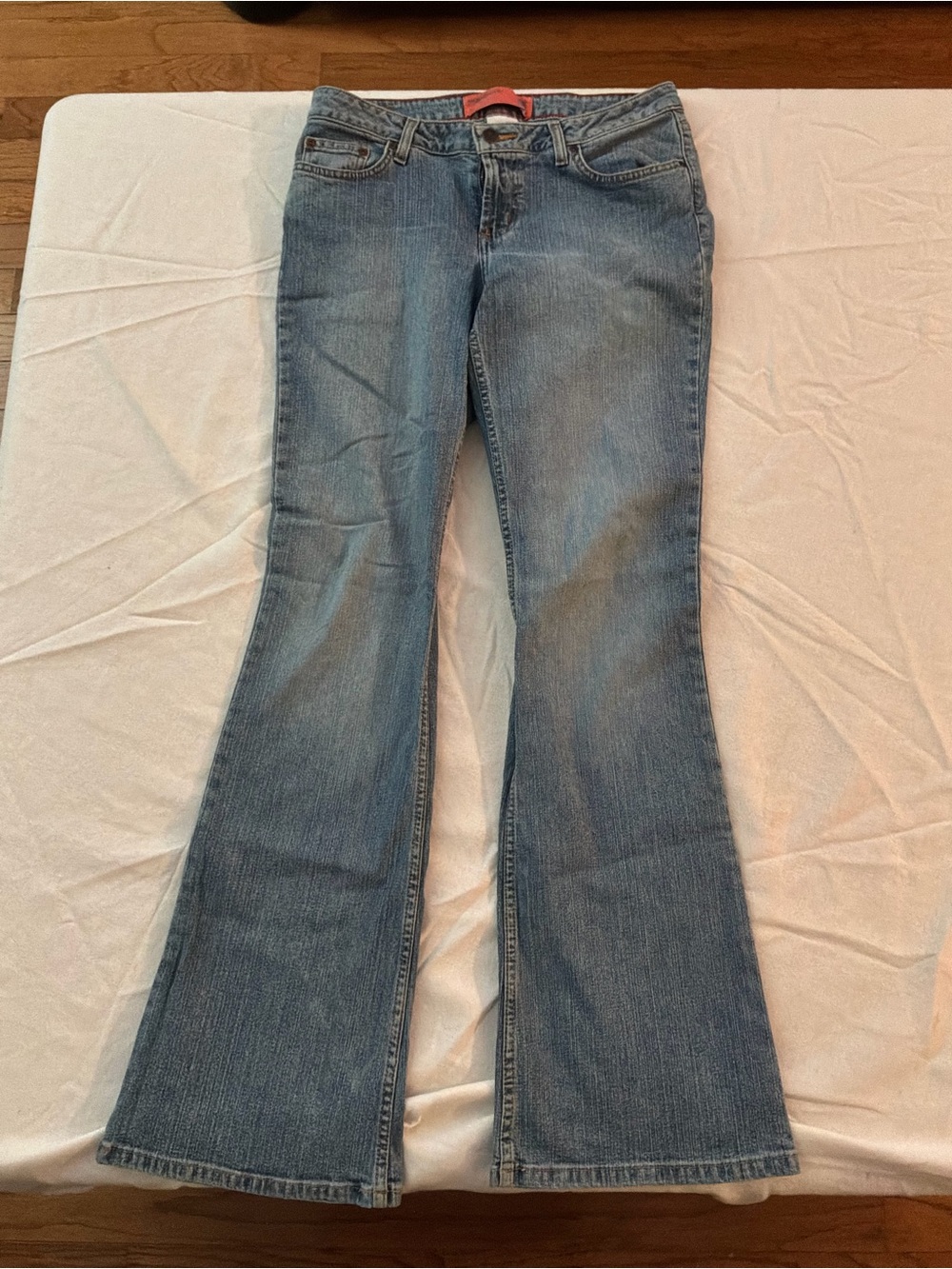 ******* Mossimo Supply Co. Medium Blue Flare Jeans b4 *******